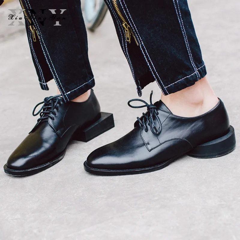 

2019 Shoes Woman Leather Ladies Fashion Footwear Loafers Slip on Women's Flat Genuine Leather Personality Moccasins Plus Size