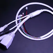 LAN кабель для CCTV ip-камеры плата модуля(с 2x RCA разъемами для аудио) только белый цвет LAN кабель для CCTV ip-камеры плата модуля(с 2x RCA разъемами для аудио) только белый цвет