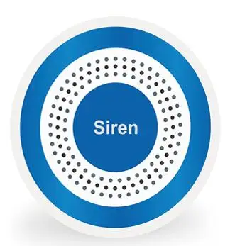 Yobang охранное приложение Wifi GSM GPRS SMS сигнализация RFID Arm/Disarm Автонабор охранной сигнализации DIY охранная сигнализация сирена сенсор наборы - Цвет: Blue Siren