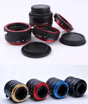 

Red Aluminum Alloy Electronic AF TTL Auto Focus Macro Extension Ring Tube For Canon EF EF-S 60D 650D 700D 70D 1DX 1000D 1200D