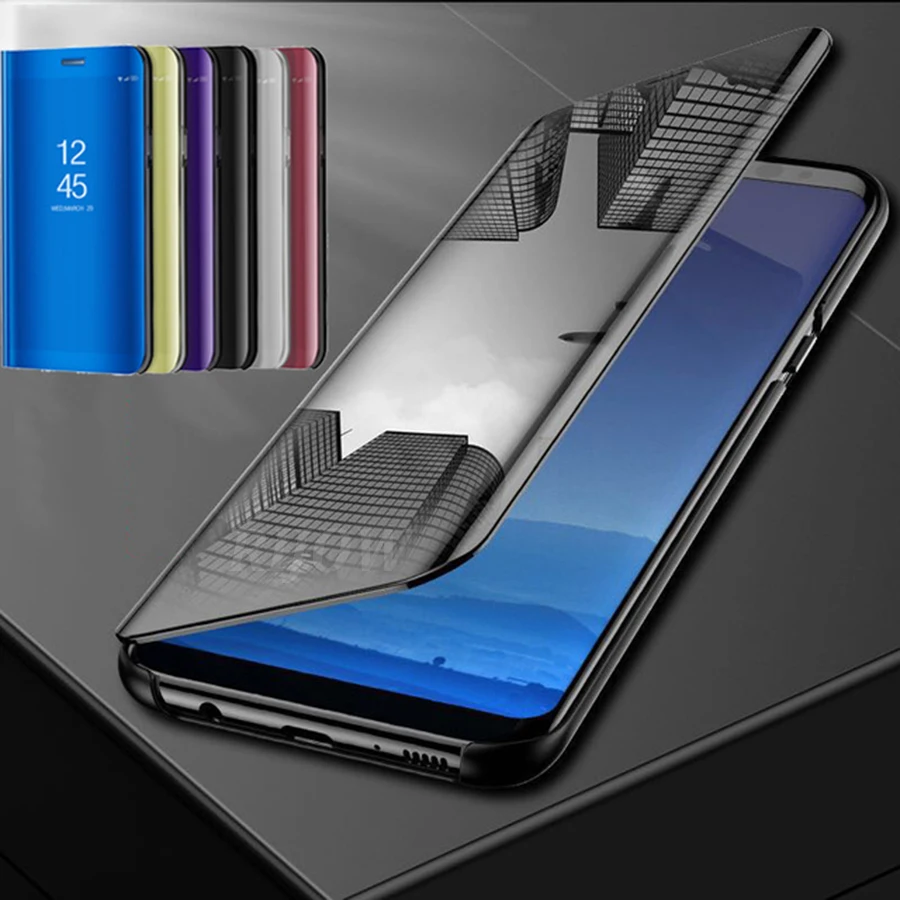

Smart View Mirror Xiaomi Mi 9 SE Case Redmi Note 5 7 6 Pro Flip Leather Stand Redmi Note 4X Mi 8 Mi8 Mi9 SE Cases Note7 Global