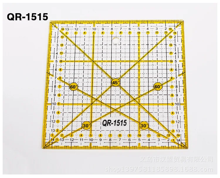 

DIY sewing sewing patchwork quilting tools ruler 15*15CM cutting QR-1515