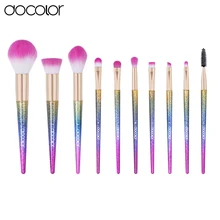 Docolor 10PCS makeup brush set Fantasy Set Professional high quality brushes Foundation Powder Eyeshadow Kits Gradient