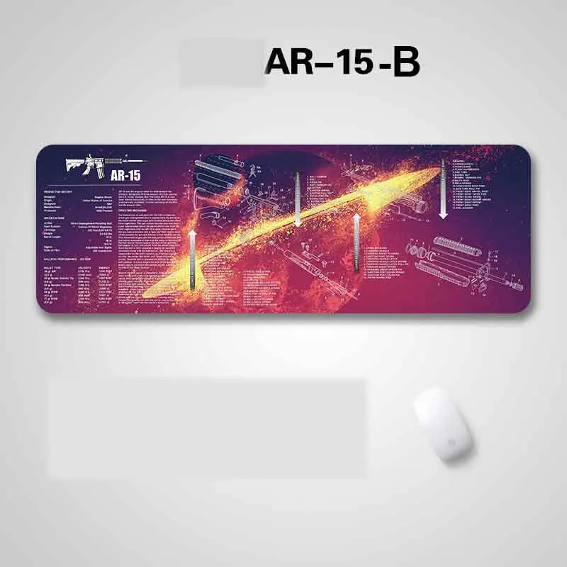 

36x12 Inch GunSimth Rifle Gun Cleaning Bench Rubber Mat with All Part List Printing and Instruction for AR-15