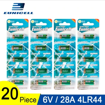 

20PCS 145mAh Eunicell 6V 4LR44 Battery 4A76 A544V 4034PX PX28A L1325 4AG13 Alkaline Duty Battery Primary and Dry Batteries