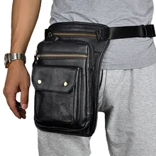 Norbinus Мужская поясная сумка из натуральной кожи, маленькие облегающие сумки, набедренные карманы на ремне, Мужская воловья сумка для телефона, сумка через плечо