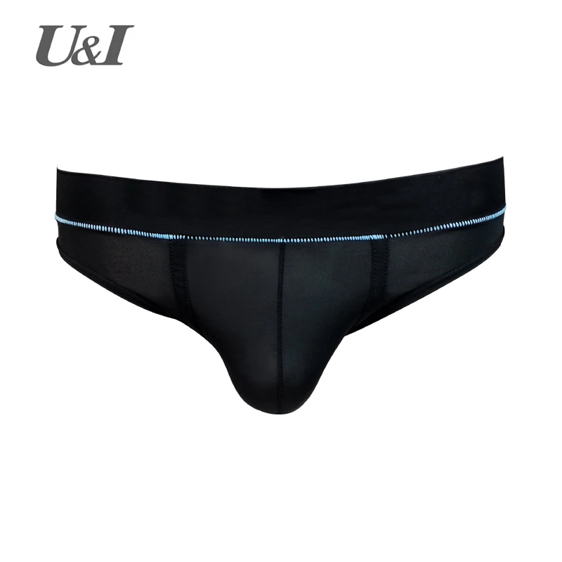 

U & I men underwear transparent ultra-thin breathable summer ice silk Seamless U convex pouch briefs M ui