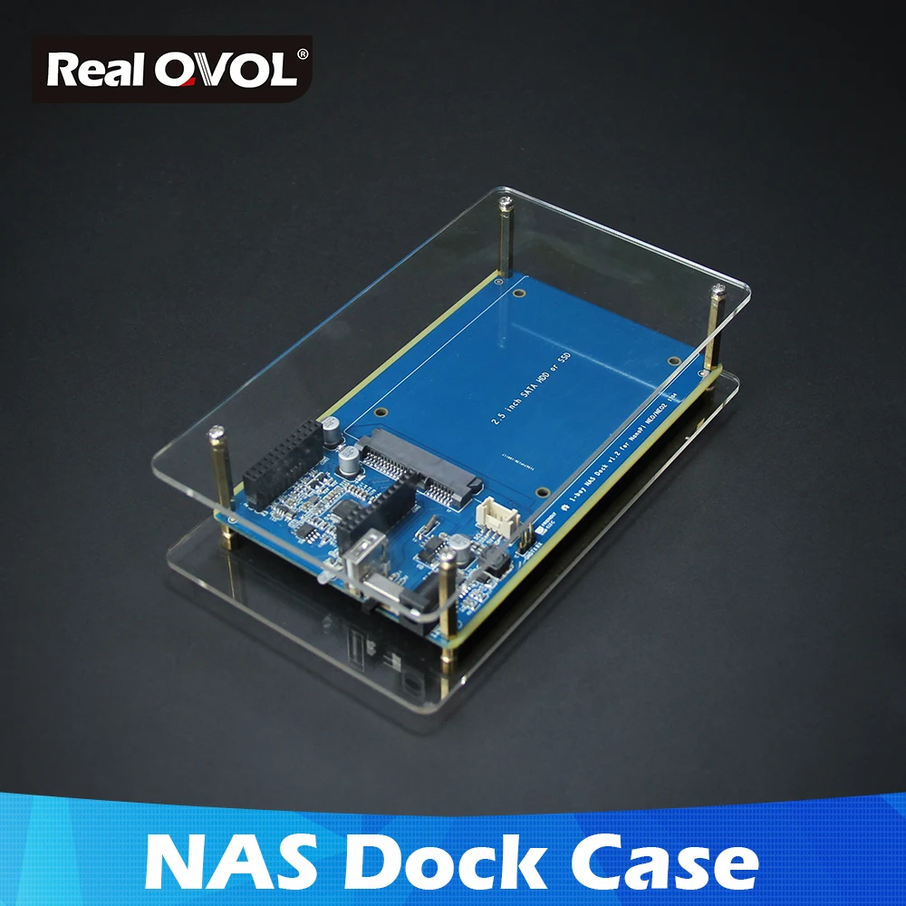 RealQvol Friendlyarm комплект NAS в виде ракушки для NanoPi NEO/NEO2/PLUS2 Алюминий чехол OpenMediaVault Ready NanoPi NEO/NEO2 Применение - Цвет: Bundle 2