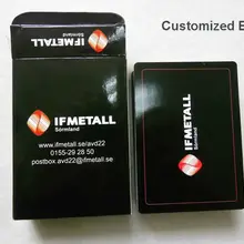 Новинка Горячая заказной полноцветный рекламный бумажный с принтом игральных карт брендовые партии PC02