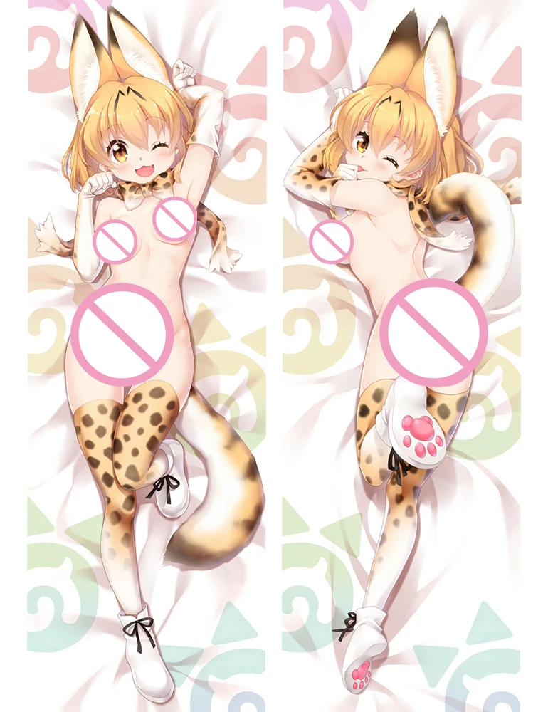 Обновление сентября аниме Kemono Friends Kaban & Raccoon Fennec Serval Подушка Dakimakura чехол