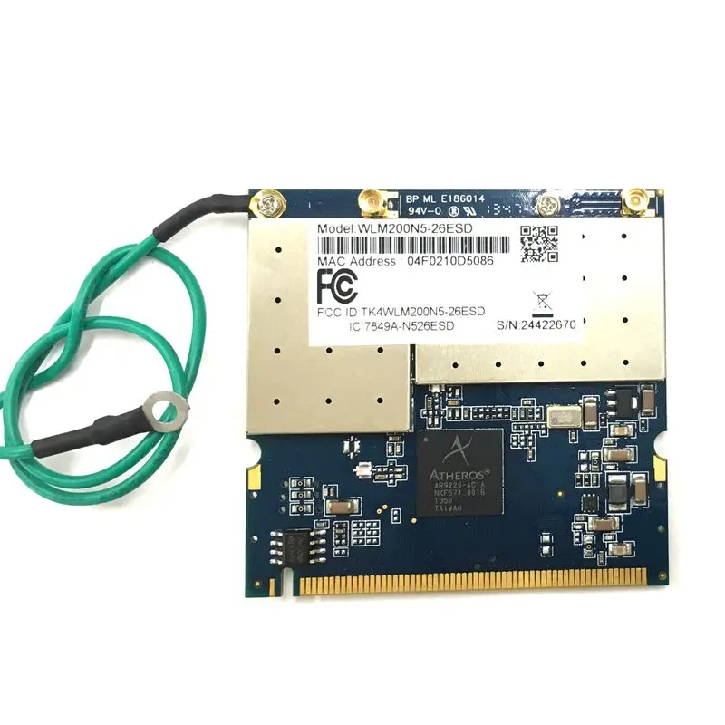 new Compex WLM200N5-26ESD module 2.4G+5.8G 2*2 WIFI CARD Atheros 9220 AR9220 802.11an mini PCI interface wireless card | Компьютеры и