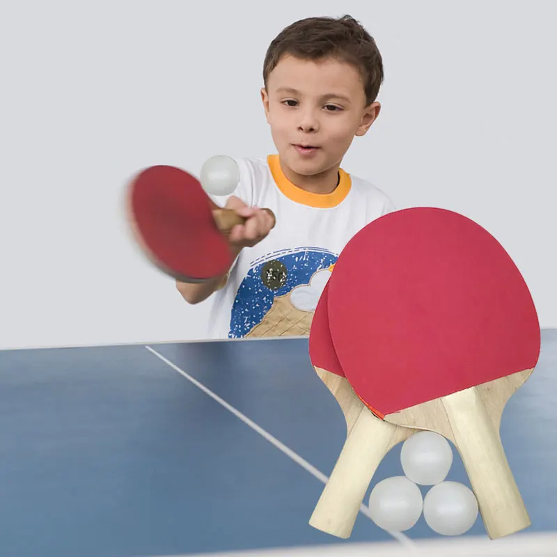 بينغ بونغ مضرب بينغ بونغ الخفافيش ملعب تنس طاولة طاولة كرة مضرب كرة التنس الخشب دائم العملي المحمولة مضرب