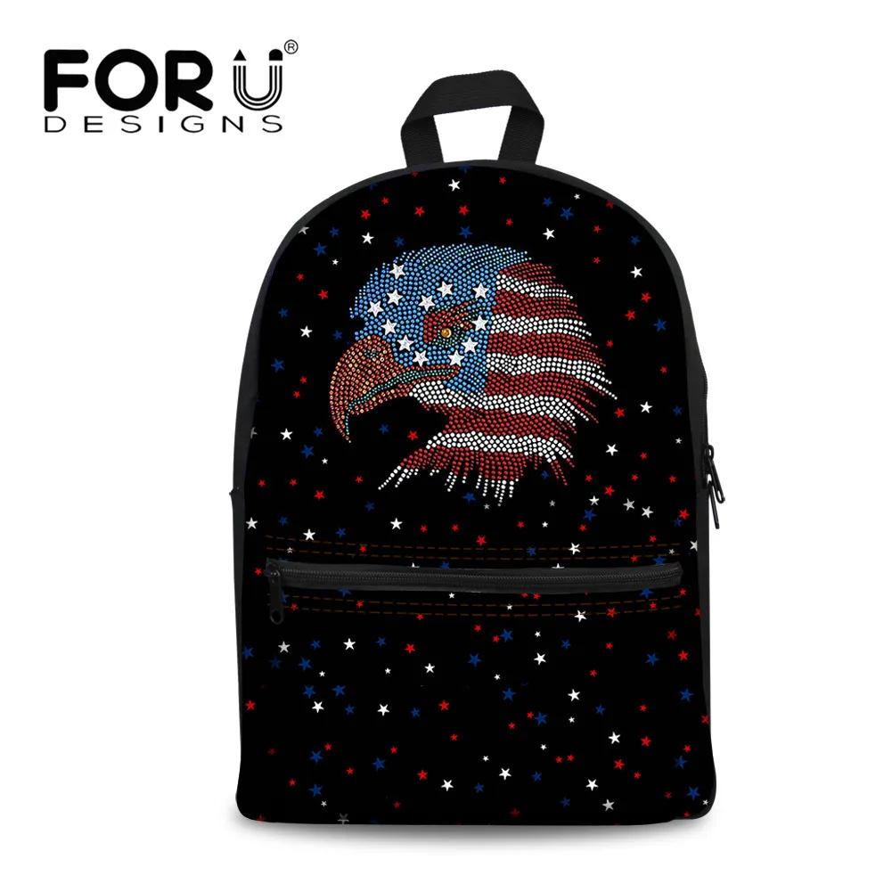 Buy FORUDESIGNS American Flag Print Backpacks Women