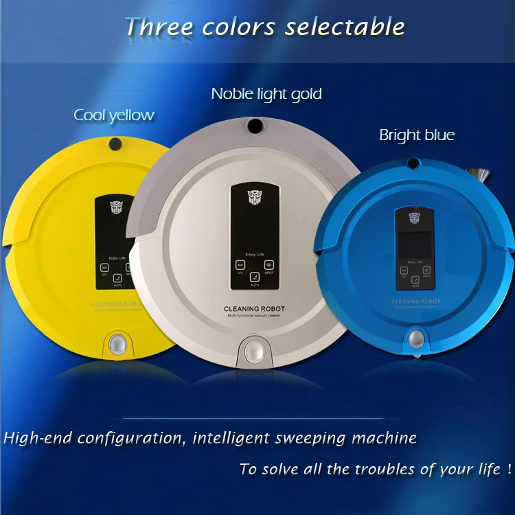 

Multifunction Robot Vacuum Cleaner Self-Charge for Home,LED Touch Screen ,Remote Control, Two Side Brushes,kleding