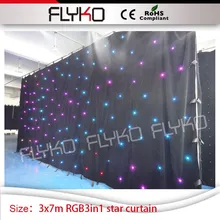 ТВ-шоу twilking занавес звезды 10FT* 23ft этап фоне украшения свадебных звезда под занавес