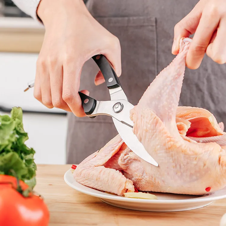 Ножницы кухонные принадлежности гаджеты для курицы кости рыбы стригальная