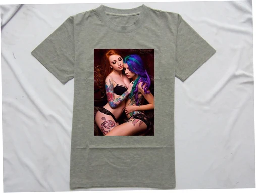 Sexy Naked Girls White - US $17.0 |Hip hop porn star Tattoo Naked Girls White Print Sexy t shirts  Free Shipping Fashion Casual %100 Cotton Blue T Shirt T 917956 à¹ƒà¸™ Hip hop  ...