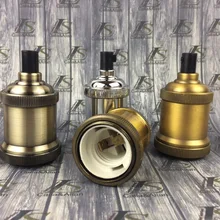 E26/27 старинный держатель лампы Ретро Эдисон винтовая лампочка лампа розетка 110 В/220 В алюминиевый DIY декоративный светильник для дома Держатель