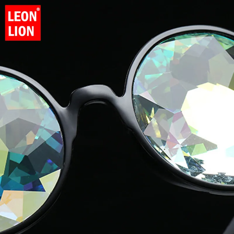 Солнцезащитные очки LeonLion зеркальные женские радужные в винтажном стиле