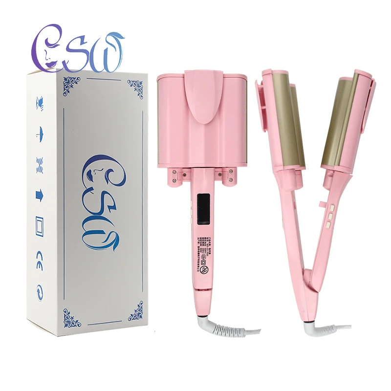 

CSW Professional Hair Curler Wave Pattern Curling Iron Styling tools Large Roll Of Corn Hot Plate Comb Curling Wand Device