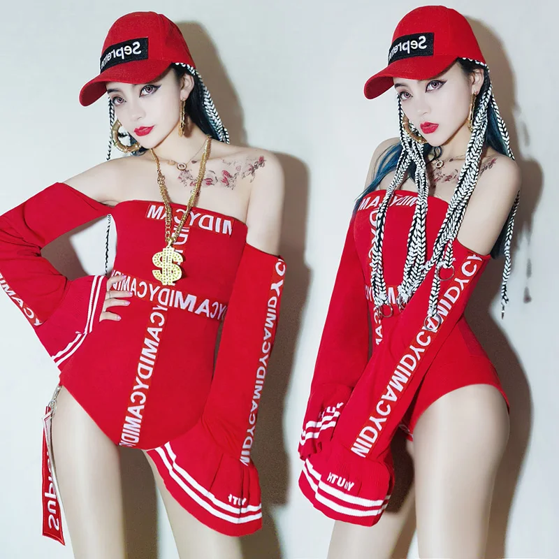 

New Female Singer DS Performance Costume Sexy DJ Bodysuit Jumpsuit Hip-Hop Jazz Dance Costumes Stage Dance Costume For Singer