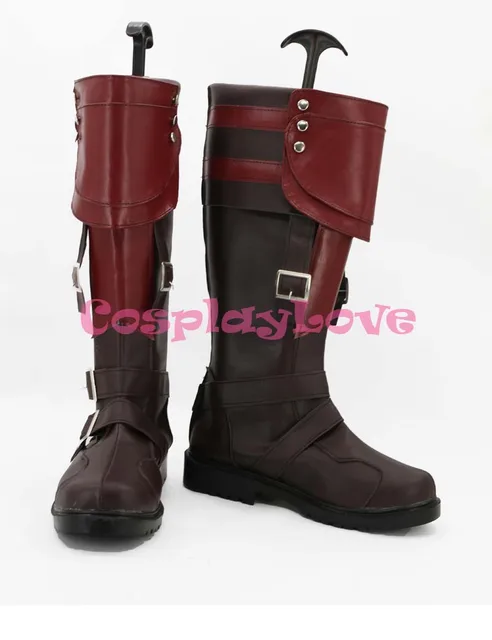 El más nuevo de Lightning Returns: Final Fantasy XIII 13 rayo Eclair Farron Cosplay zapatos Botas Largas para Halloween - Imagen 4