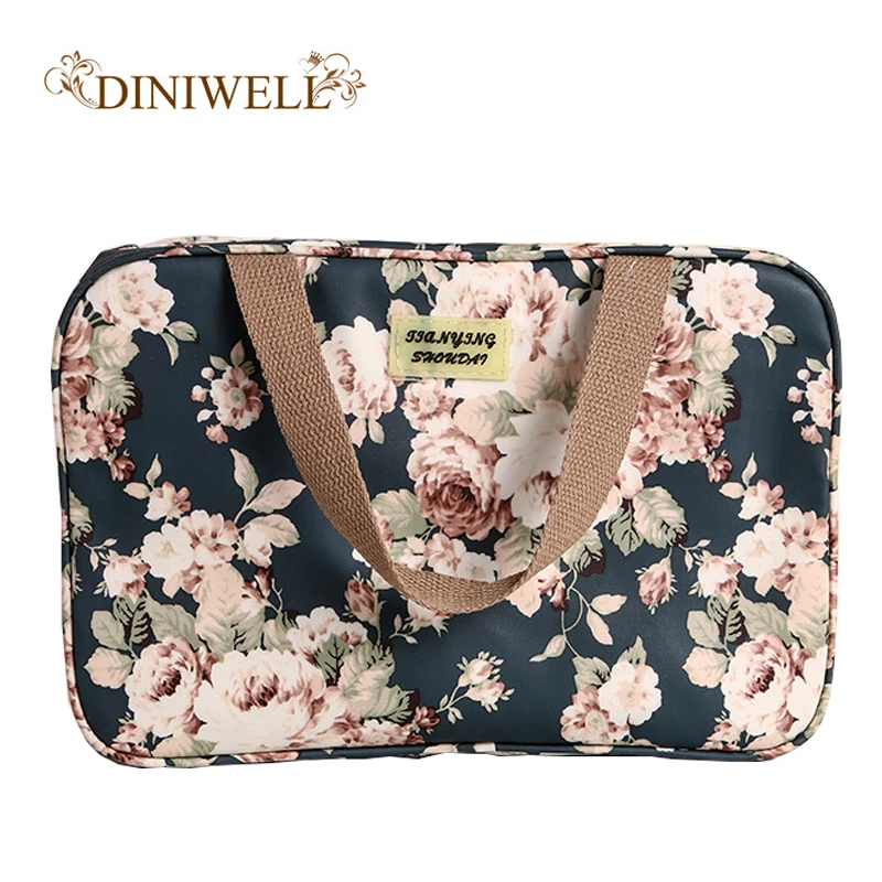  Waterproof Cosmetic Bags Women Printing Storage Organizer Handbag Travel Toiletry Bag Women Bolso M