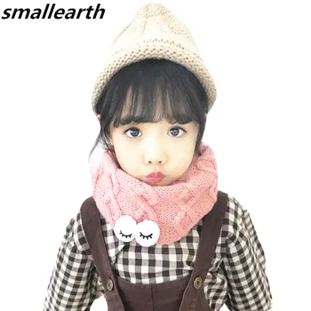 

2018 New Autumn Winter Baby Scarf Unisex Kids Collar Creative Eyes Knitted Scarf Children O-Scarf Boy Girl Neck Warm Bufandas