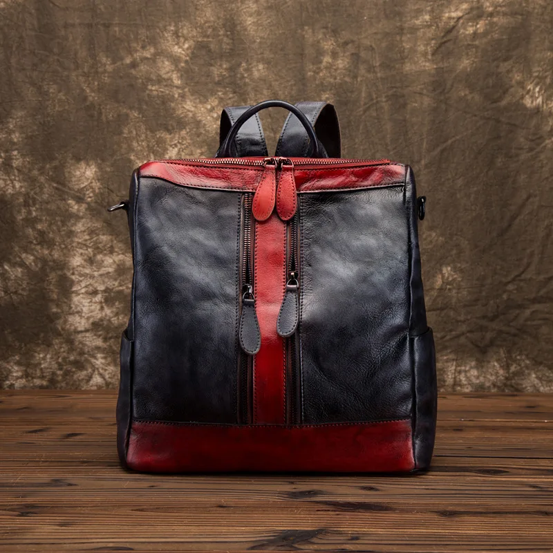 Dos Première Femmes D'école Capacité Sauvage Simple Cuir Sacs Voyage En 1 Sac Des Mode À 3 Couche Couture Bandoulière 2 Grande 4 Loisirs qUFw6n5AXx