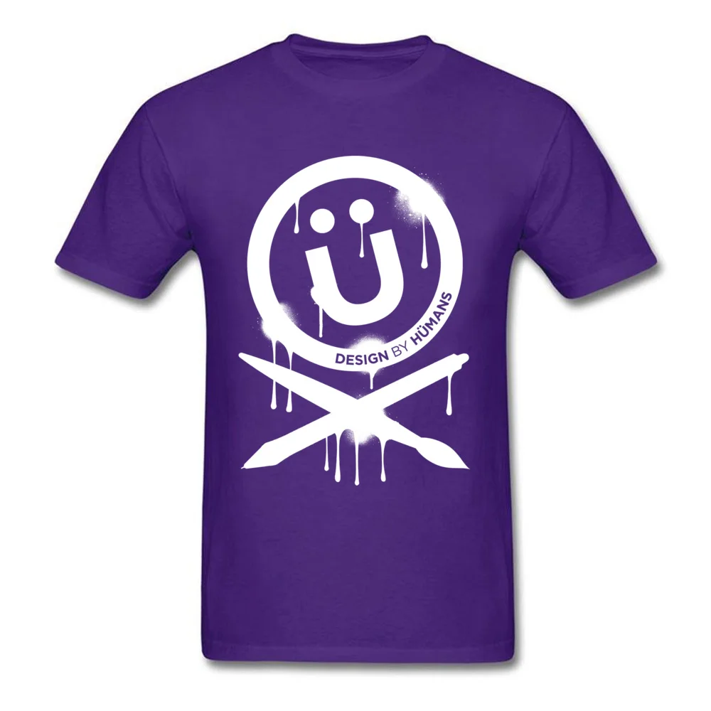 Camisa T Shirt New Arrival O Neck DBH Artist Series Splattered Logo Pure Cotton Young Tops Tees Design Short Sleeve Tops Tees DBH Artist Series Splattered Logo purple