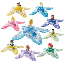 Disney Cute Forzen танцевальные игрушки для принцесс вращающийся магический спиннинг деформационный Набор для юлы Дисней куклы игрушки для детей, подарки