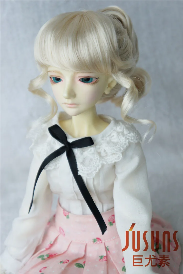 JD261 1/4 MSD синтетический, мохеровый, для куклы парики Updo стиль BJD волосы 7-8 дюймов BJD парики