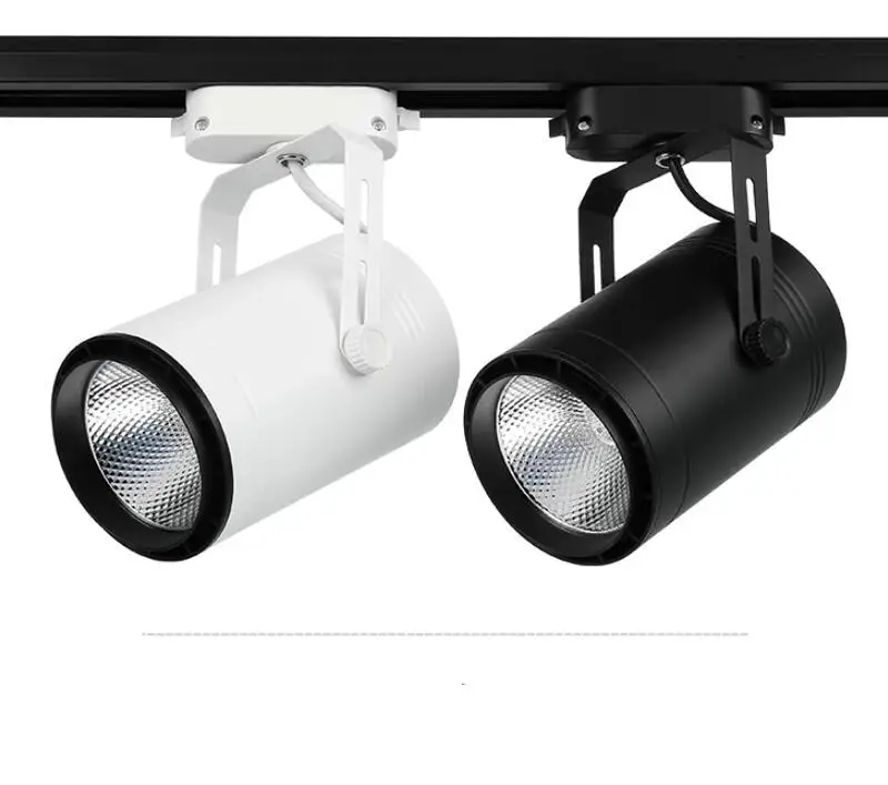 Iluminação da Trilha Loja de Roupas Lâmpada do Ponto Pista w 20 30 Janelas Showroom Exposição Holofotes Teto Trilho Led Luz Cob 15 4 Luzes e Iluminação