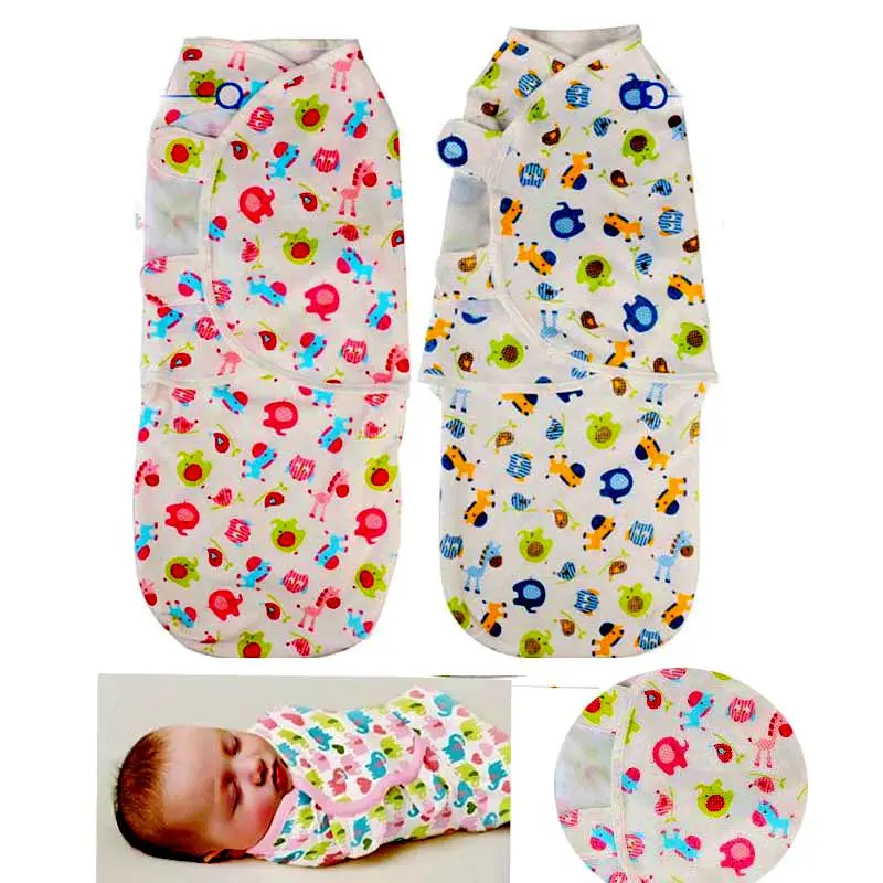 

Spring Summer Style 100% Cotton Baby Swaddle Blanket Animal Printed Baby Swaddling bag baby stroller sleeping bag