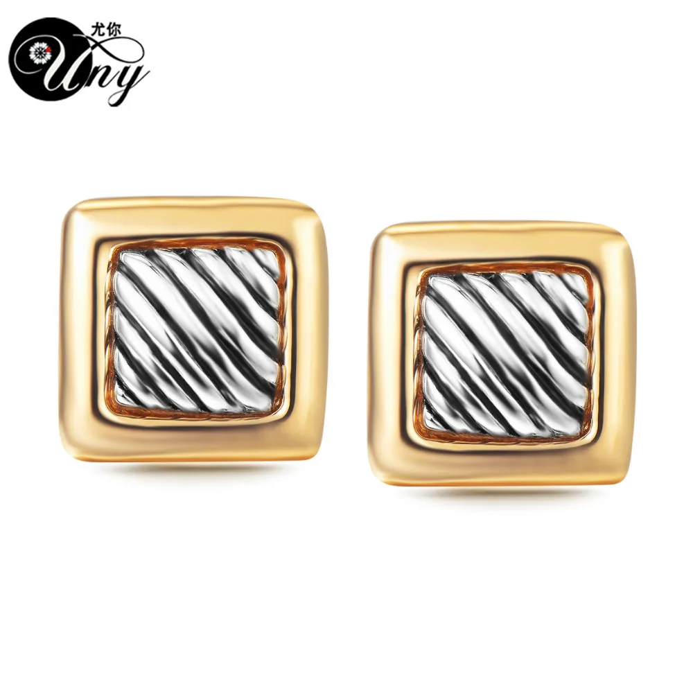 UNY серьги бренд пост квадратный кабель провода Винтажные серьги женские модные украшения Античные серьги дизайнер вдохновляющая серьга подарки
