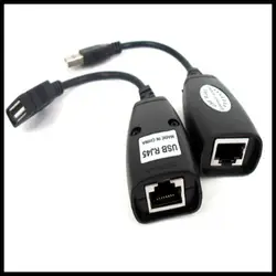 Бесплатная доставка/(2 шт./лот) новая горячая Распродажа USB CAT5/cat5e/6 RJ45 Ethernet Extender Лан удлинитель Ретранслятор адаптер