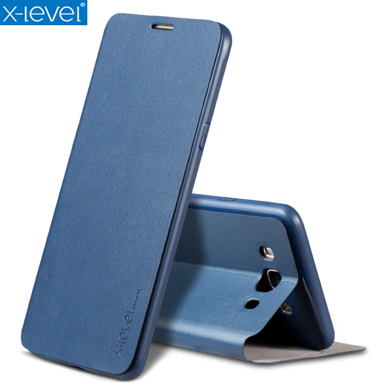 

X-Level Book Leather Flip Cases For Samsung Galaxy J5 2016 J510 J510F Ultra Thin Business Leather Funda Cover Case
