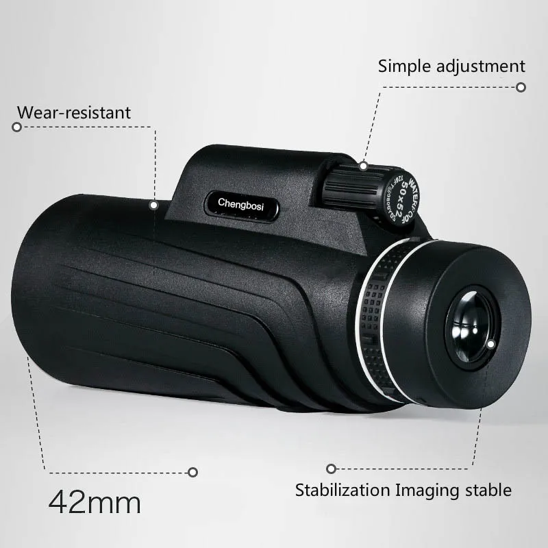 50x52 High Quality Monocular Powerful telescope Great Handheld Military HD Professional Spotting Scope for outdoor Hunting
