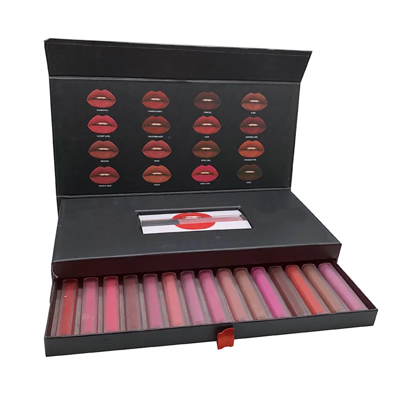 

MEAGOO Lip Gloss Long Lasting Matte Liquid Lipstick Makeup Waterproof Matte Moisturizer Lip Gloss Set