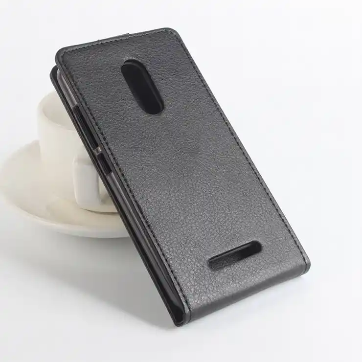 Высококачественный кожаный чехол с зернистой текстурой личи для Xiaomi Redmi Note 3