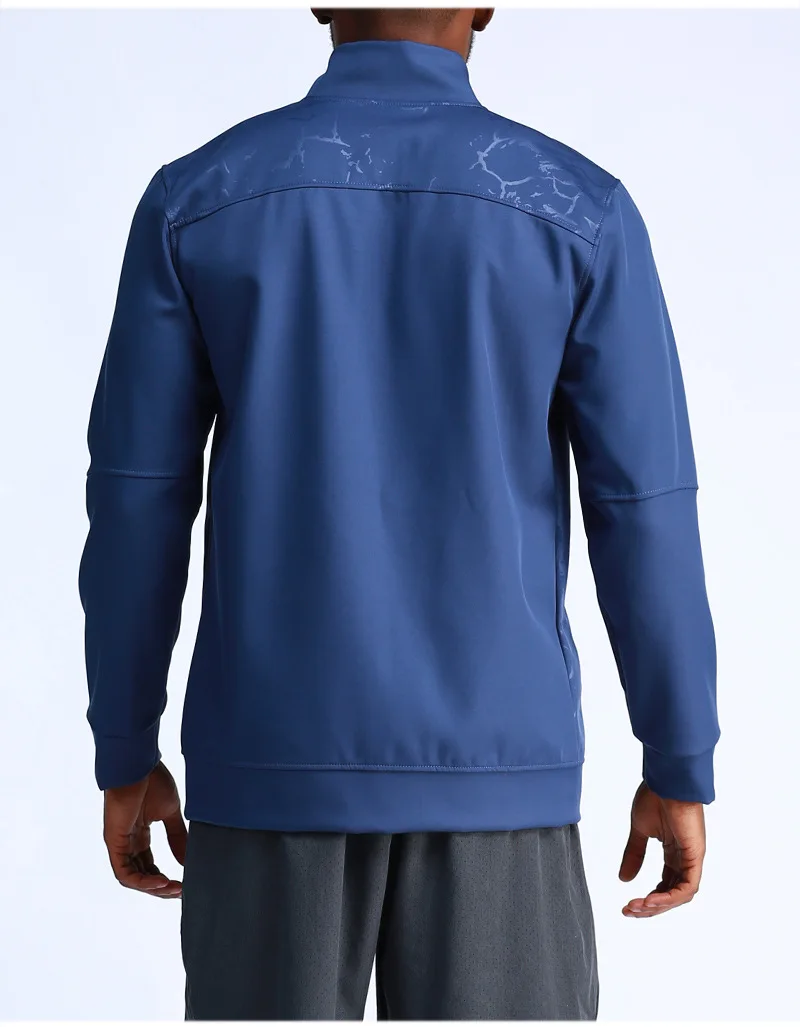 Зимняя мужская спортивная куртка для бега на молнии, наружная Толстовка для тренировок, спортивная куртка для бега
