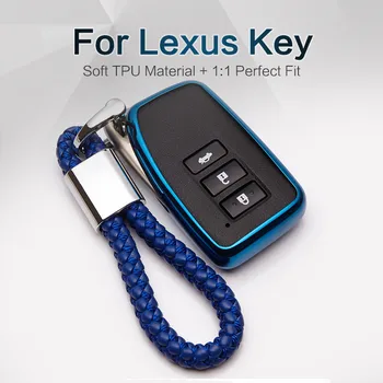 

Car Styling Tpu Key Fob Cover For Lexus IS250 NX RX GS ES GS300 CT200h ES350 RX350 LX570 Key Ring Protection Case Accessories