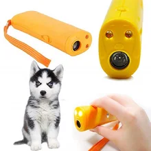 

3 in 1 Anti Barking Ultrasonic Pet Dog Repeller Anti Barking Stop Bark Training Device Trainer LED Ultrasonic Dog Accessories