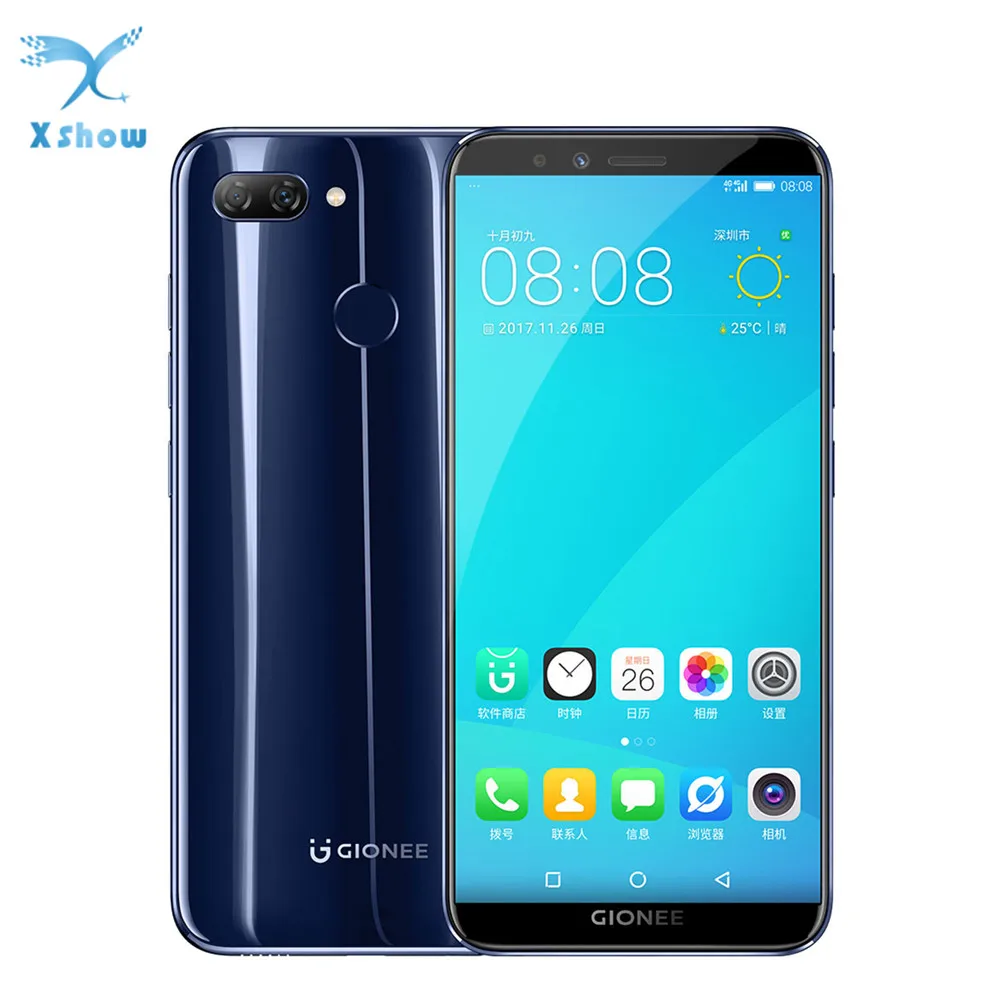 Original Gionee F6L Android 7.1 3GB 32GB 5.7inch MSM8937 Octa Core 1440