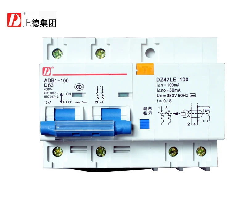 

Tak on ADB1LE small band DZ47LE-100 2P of leakage protection switch/circuit breaker 63A