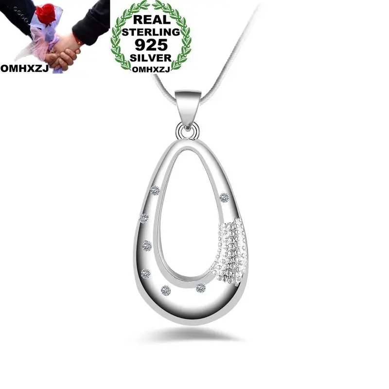 

Ожерелье OMHXZJ из серебра 925 пробы с фианитом AAA
