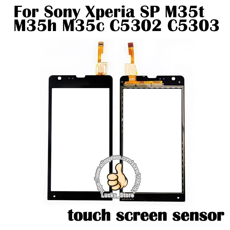 Black White Touch Panel For Sony Xperia SP M35t M35h M35c C5302 Screen Digitizer Glass Sensor No LCD Replacement TP | Мобильные