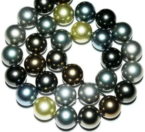

0398 Multi-color Round Perla Shell Pearl Necklace