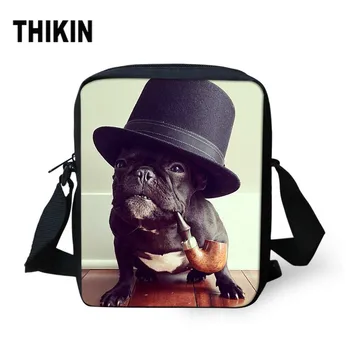 

THIKIN Cute 3D Rottweiler French Bulldog Women Messenger Bags Children Handbags Mini Teenager Girls Crossbody Bag Kids's Bag