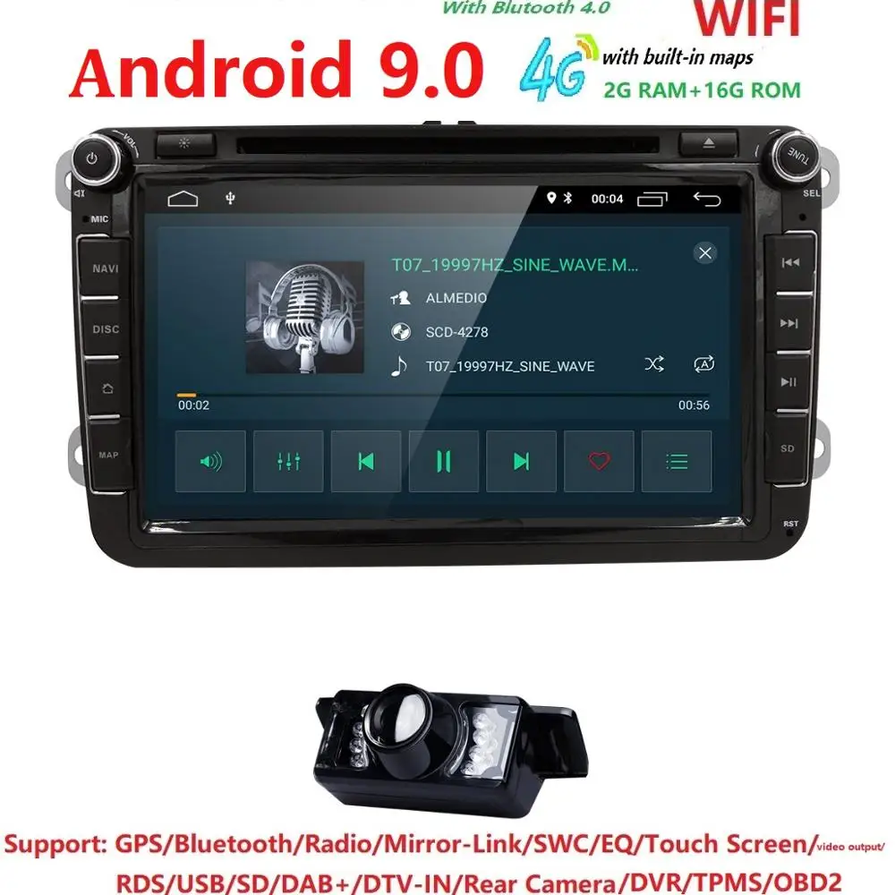Clearance Car Multimedia Player 1 Din Android 9.0 DVD Automotivo For VW/Volkswagen/POLO/PASSAT/Golf/Skoda/Octavia/Seat GPS Radio DAB+ TPMS 0 Clearance Car Multimedia Player 1 Din Android 9.0 DVD Automotivo For VW/Volkswagen/POLO/PASSAT/Golf/Skoda/Octavia/Seat GPS Radio DAB+ TPMS 0